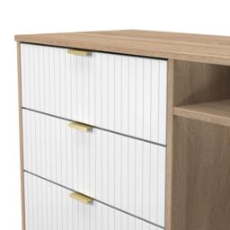 Ready Assembled 2 U Bexley 3 Drawer TV Unit (Ready Assembled) in Natural - thumbnail 8