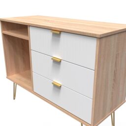 Ready Assembled 2 U Bexley 3 Drawer TV Unit (Ready Assembled) in Natural - thumbnail 9