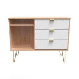 Ready Assembled 2 U Bexley 3 Drawer TV Unit (Ready Assembled) in Natural - thumbnail 3