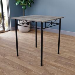 Home Discount Vida Designs Roslyn 2 Seater Dining Table & Chairs Set Of 2 in Dark Grey - thumbnail 5