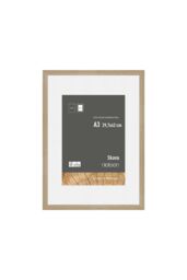nielsen Skava A3 Wooden Picture Frame With A4 Mount & Glass Front in Light Oak - thumbnail 1