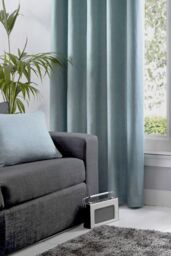 Fusion 'Sorbonne' Luxury Plain Dyed Filled Cushion 100% Cotton in Duck Egg Blue - Size: 43 cm x 43 cm - thumbnail 3