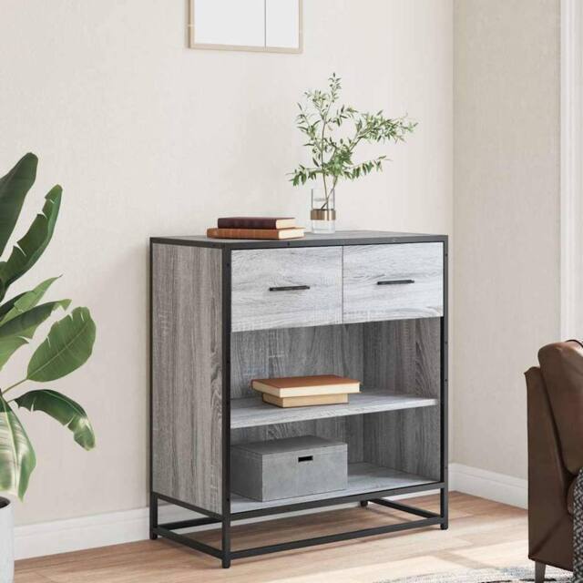 Berkfield Home Sideboard Grey Sonoma 68x35x76 cm Engineered Wood - Size: 68 x 35 x 76 cm - image 1
