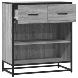 Berkfield Home Sideboard Grey Sonoma 68x35x76 cm Engineered Wood - Size: 68 x 35 x 76 cm - thumbnail 7