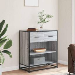 Berkfield Home Sideboard Grey Sonoma 68x35x76 cm Engineered Wood - Size: 68 x 35 x 76 cm - thumbnail 1