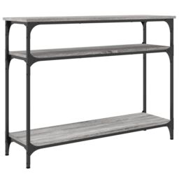 Berkfield Home Console Table Grey Sonoma 100x29x75 cm Engineered Wood - Size: 100 x 29 x 75 cm - thumbnail 6
