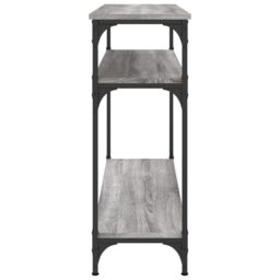 Berkfield Home Console Table Grey Sonoma 100x29x75 cm Engineered Wood - Size: 100 x 29 x 75 cm - thumbnail 5