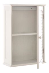 Orsina Shutter White Wood Wall Cabinet - thumbnail 5