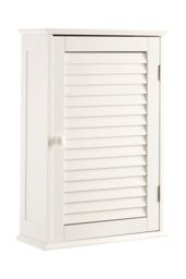Orsina Shutter White Wood Wall Cabinet - thumbnail 2