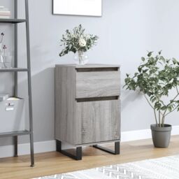 Berkfield Home Sideboard Grey Sonoma 40x35x70 cm Engineered Wood - Size: 40 x 35 x 70 cm - thumbnail 1