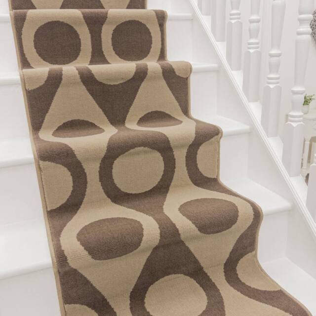 runrug Stair Runner Carpet for Staircases - Soft & Comfy, 9mm - 'Pop' in Brown - Size: 60 cm x 450 cm - image 1