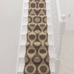 runrug Stair Runner Carpet for Staircases - Soft & Comfy, 9mm - 'Pop' in Brown - Size: 60 cm x 450 cm - thumbnail 4