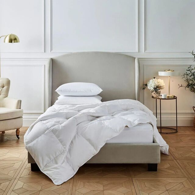 Liddell Luxury Hotel Quality Duck Down Duvet 13.5 Tog in White - Size: Single - image 1