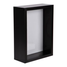"Nicola Spring 3D Deep Box Photo Frame - 5 x 7"" in Black" - thumbnail 1