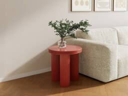 Vente-unique Metal Side Table - H36 Cm - Terracotta - RAVOKA