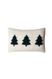 BHS Christmas Trees Cushion in Green - Size: 40 cm x 60 cm - thumbnail 2