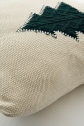 BHS Christmas Trees Cushion in Green - Size: 40 cm x 60 cm - thumbnail 3