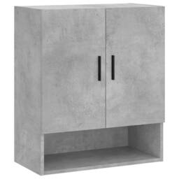 Berkfield Home Wall Cabinet Concrete Grey 60x31x70 cm Engineered Wood - Size: 60 x 31 x 70 cm - thumbnail 3