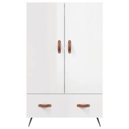 Berkfield Home Highboard High Gloss White 69.5x31x115 cm Engineered Wood - thumbnail 6