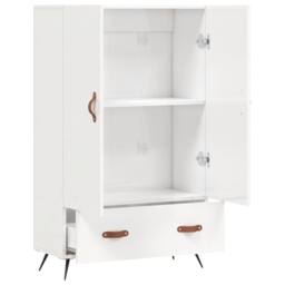 Berkfield Home Highboard High Gloss White 69.5x31x115 cm Engineered Wood - thumbnail 5