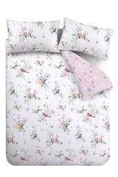 Catherine Lansfield 'Songbird' Duvet Set in Pink - Size: Single - thumbnail 5