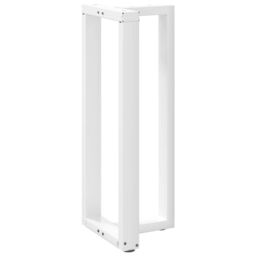 Berkfield Home Bar Table Legs T-Shaped¬†2 pcs White 50x35x(100-101) cm Steel - thumbnail 4