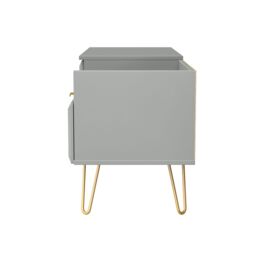Ready Assembled 2 U Metro 2 Drawer Coffee TV Unit (Ready Assembled) in Grey - thumbnail 3
