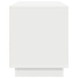 Berkfield Home TV Cabinet with LED Lights White 100x41x50 cm - Size: 100 x 41 x 50 cm - thumbnail 8