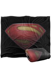 Warner Brothers Man Of Steel Logo Officially Licensed Silky Touch Super Soft Throw Blanket 152 x 127 cm in White - thumbnail 2