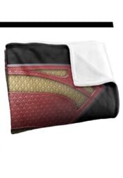 Warner Brothers Man Of Steel Logo Officially Licensed Silky Touch Super Soft Throw Blanket 152 x 127 cm in White - thumbnail 3