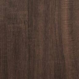 Berkfield Home TV Cabinet Brown Oak 60x31x39.5 cm Engineered Wood & Metal - thumbnail 9