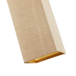 Happy Homewares Contemporary & Elegant Textured Linen Fabric Lamp Shade in Taupe - Size: 6 inches - thumbnail 5
