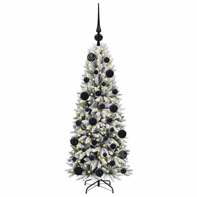 Berkfield Home Green Artificial Christmas Tree with 150 LEDs White 53 x 53 x 120 cm - image 1