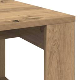 Berkfield Home Modern Coffee Table Artisan Oak 102x50x35 cm Engineered Wood in Brown - Size: 102 x 50 x 35 cm - thumbnail 7
