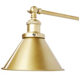 Wyld and Coco Set of 2 Gold Metal Wall Lamps with Adjustable Arm - thumbnail 7
