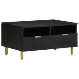 Berkfield Home Durable Coffee Table Black 80x54x40 cm Engineered Wood - Size: 80 x 54 x 40 cm - thumbnail 2
