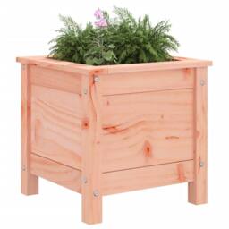 Berkfield Home Decorative Garden Planter 40x40x39 cm Solid Wood Douglas in Light Brown - Size: 40 x 40 x 39 cm - thumbnail 1