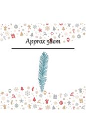 VFM e-Store Glitter Fern Picks Christmas Decoration Ornament X 1 58cm White - thumbnail 2