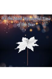 VFM e-Store Glitter Fern Picks Christmas Decoration Ornament X 1 58cm White - thumbnail 3