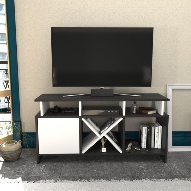 Decorotika Auburn TV Stand TV Unit for TV's up to 47 inch in Grey - image 1