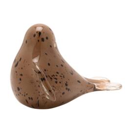 Objets d'Art Glass Figurine Grey Seal in Brown - thumbnail 3