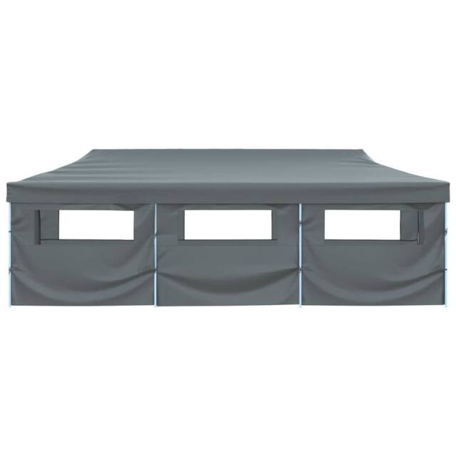 Berkfield Home Durable Folding Pop-up Party Tent with 8 Sidewalls 3x9 m Anthracite in Charcoal - image 1
