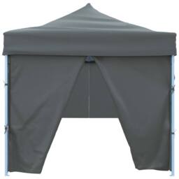 Berkfield Home Durable Folding Pop-up Party Tent with 8 Sidewalls 3x9 m Anthracite in Charcoal - thumbnail 6