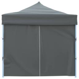 Berkfield Home Durable Folding Pop-up Party Tent with 8 Sidewalls 3x9 m Anthracite in Charcoal - thumbnail 4