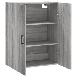 Berkfield Home Wall Mounted Cabinet Grey Sonoma 69.5x34x90 cm - thumbnail 6