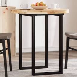 Berkfield Home Table Top Round √ò70x4 cm Solid Wood Acacia in Brown - Size: 70x4 cm - thumbnail 2