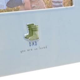"Love Life Sentiment Gift Photo Frame 4"" x 6"" - Dad in Blue" - thumbnail 4