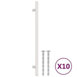 Berkfield Home Cabinet Handles 10 pcs Silver 224 mm Stainless Steel - thumbnail 2