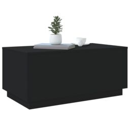 Berkfield Home Coffee Table with LED Lights Black 90x50x40 cm - Size: 90 x 50 x 40 cm - thumbnail 6