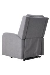 Living and Home Single Sofa Recliner Armchair Reclining Chair with Massage & Heat in Grey - thumbnail 5